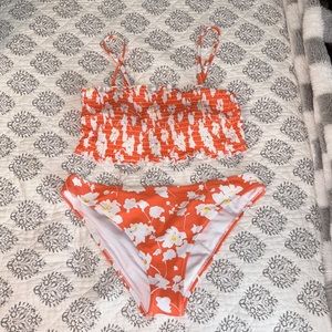 Cupshe Flower Swimsuit S/M